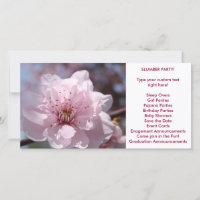 Custom Photocard Announcement Parties Blossoms