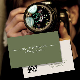 Custom Photographer Business Cards | Professional