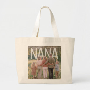 Custom PhotoPop Nana Large Tote Bag