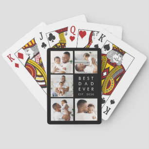 Custom Photos Best Dad Ever Playing Cards