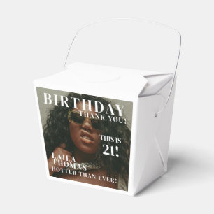Custom Photos Birthday Party Magazine Cover Favor Box