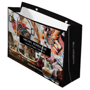 Custom Photos Grazing Platter Catering Business Large Gift Bag