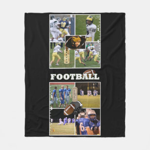 Custom Photos High School Football Fleece Blanket