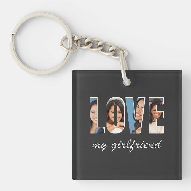 Custom Photos Love My Girlfriend Stylish Modern (Devant)