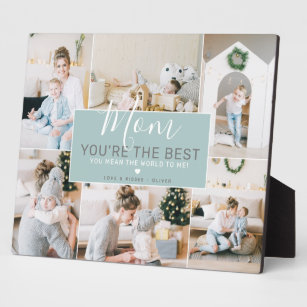Custom Photos Mom You Are the Best   Personalized Plaque