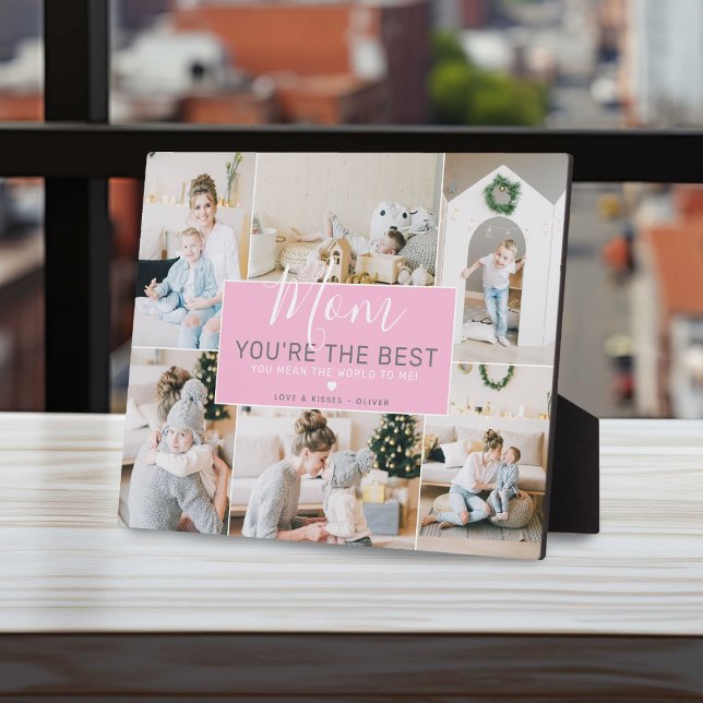 Custom Photos Mom You Are the Best | Personalized Plaque (Creator Uploaded)