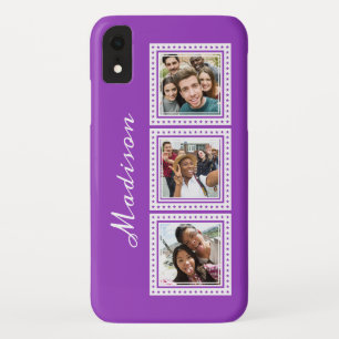 Custom photos, name & colour phone cases