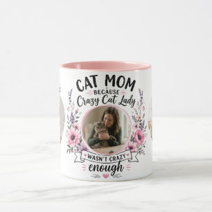 Custom Photos & Names Cat Mom Gift Mug