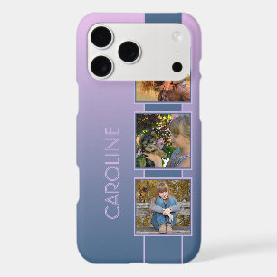 Custom Photos On Ombre Pink Dark Purple Blue