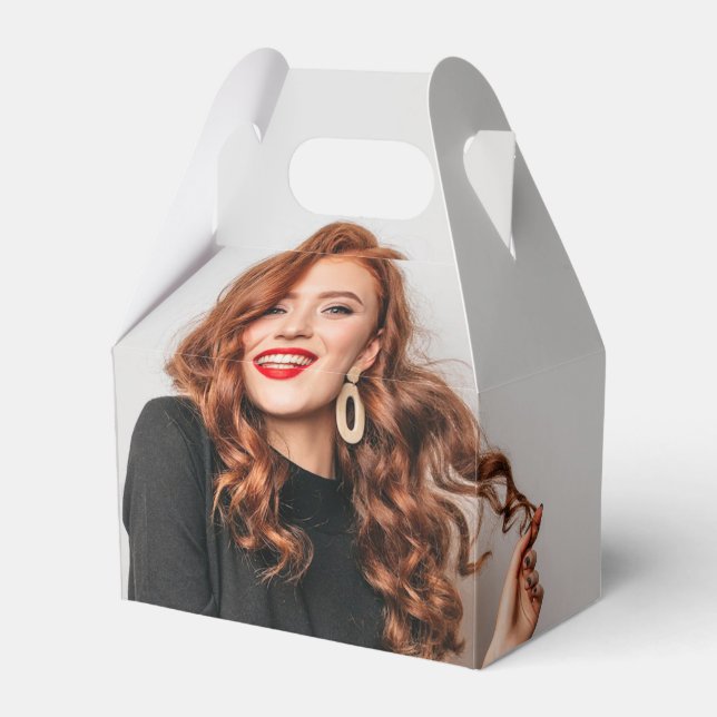 Custom Photos Party Selfie Picture Photography Favor Box (Front Side)