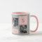Custom Photos Pink Monogram Personalized Coffee