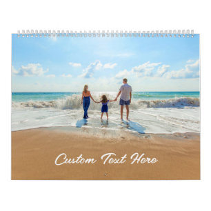 Custom Photos Text Calendar Your Photos Gift