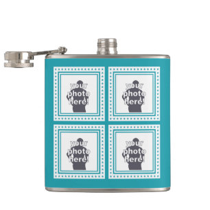 CUSTOM PHOTOS, TEXT & COLOR flask