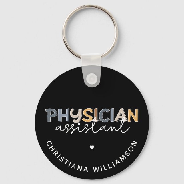 Custom Physician Assistant PA Appreciation Gifts Keychain (Front)