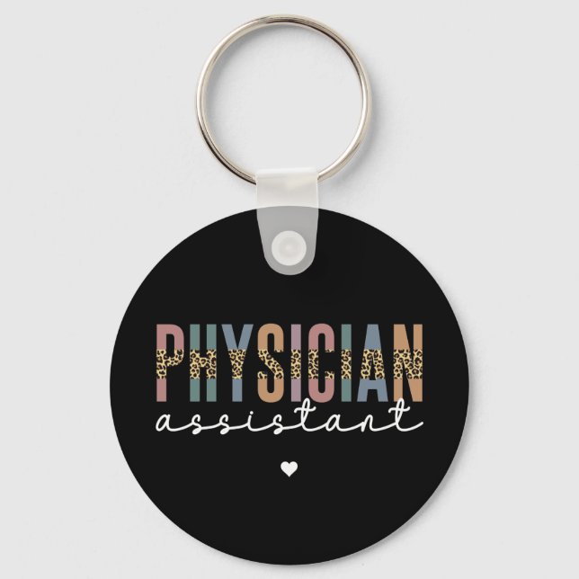 Custom Physician Assistant Physician Associate PA Keychain (Front)