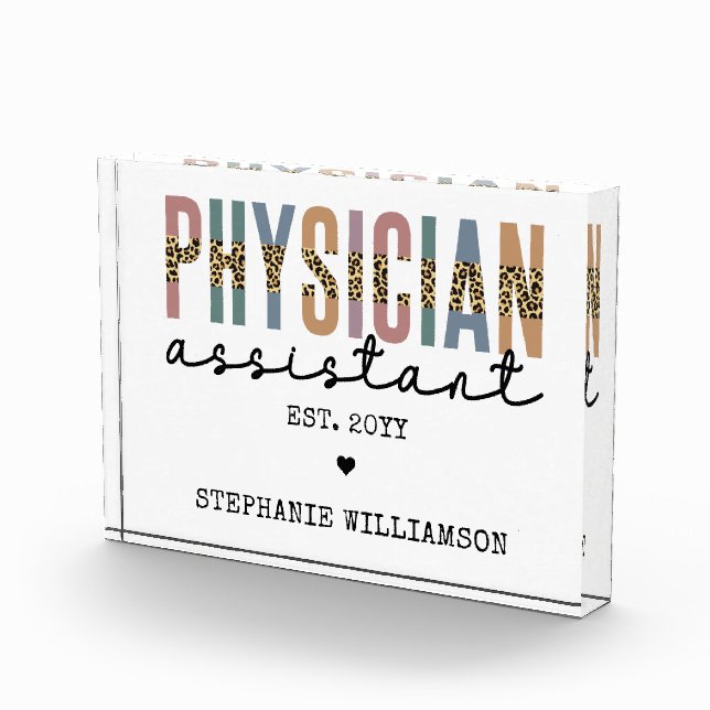 Custom Physician Assistant Physician Associate Photo Block (Right)
