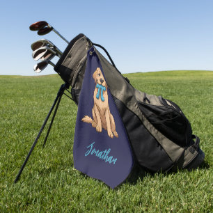 Custom Pi Day Dog With Pi Symbol Happy Pi Day Golf Towel