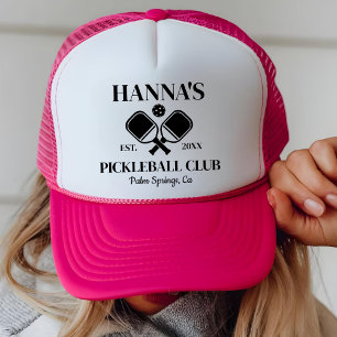 Custom Pickleball Club Pickleball Party Women Girl Trucker Hat