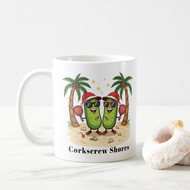 Custom Pickleball Mug That You Personalize (With Donut)