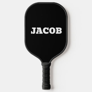 CUSTOM PICKLEBALL PADDLE BLACK MODERN FOR DAD