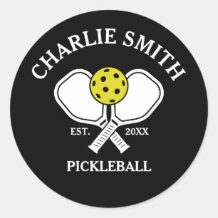 Custom Pickleball Paddle Sticker – Name & Year