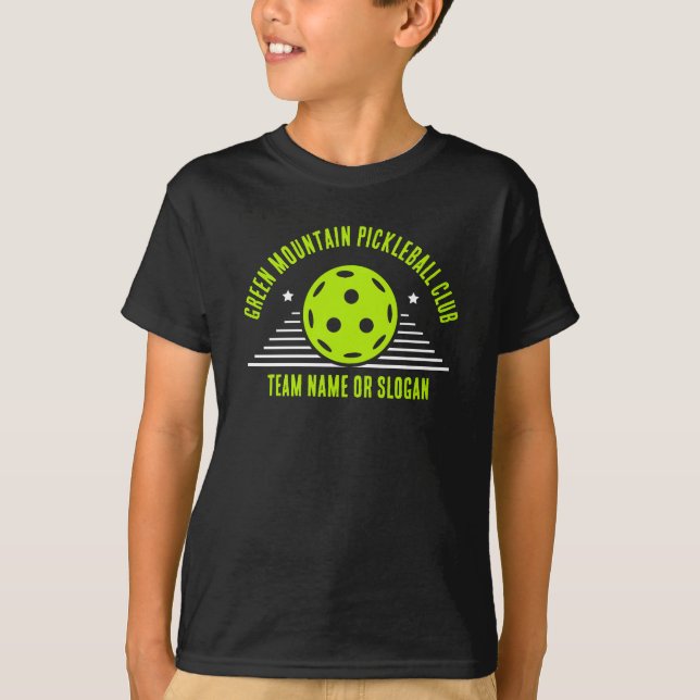 Custom Pickleball Team Name Club League T-Shirt (Front)