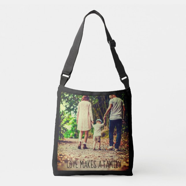 Custom picture and text crossbody bag (Front)