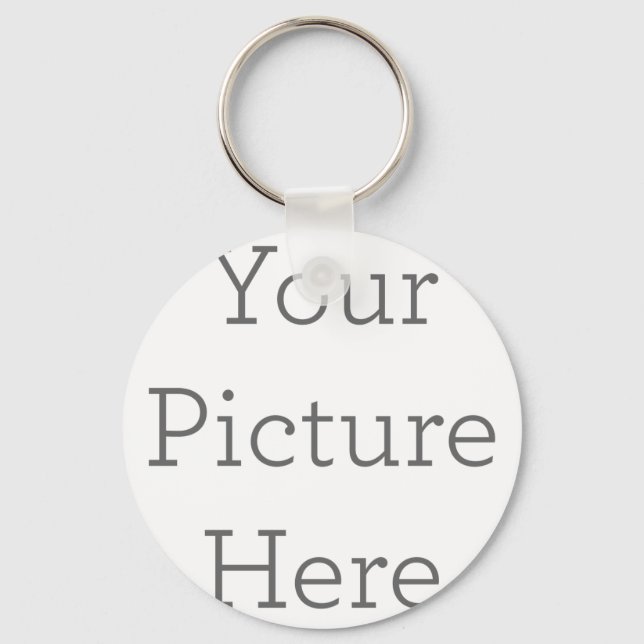 Metal Circle Keychain, 5.08 cm (Front)