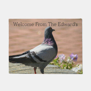 Custom Pigeon Welcome Mat