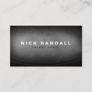 Custom Pigskin Football Texture Masculine Business Business Card