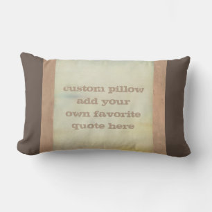 custom pillow add your own quote shabby chic style