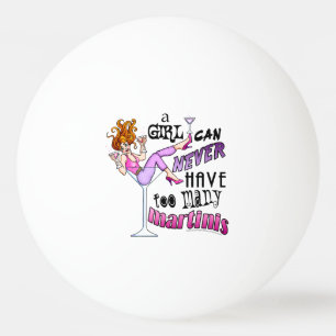 CUSTOM PING PONG BALLS - TOO MANY MARTINIS