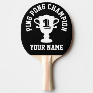 Custom ping pong champion table tennis paddle