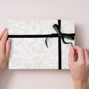 custom Pink Allure Blush Feminine Pattern Wrapping Paper