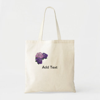 Custom Pink and Purple Rose Design Party Bag
