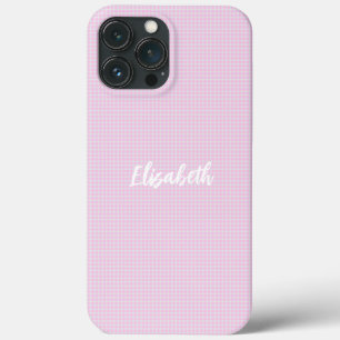 Custom Pink and White Dot Barely There Phone Case