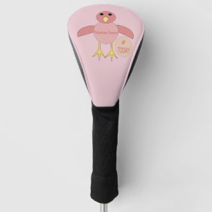 Custom Pink Birthday Girl Chick Golf Driver Cover