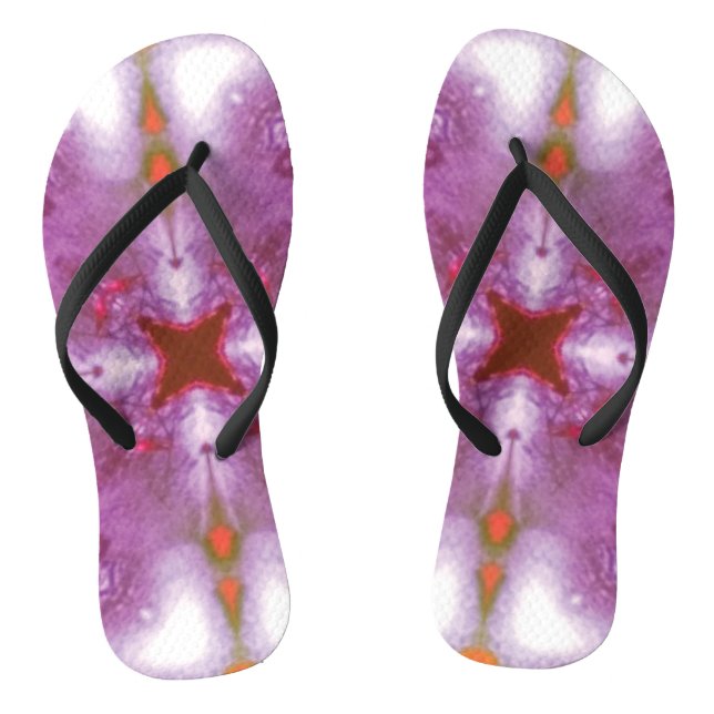 Custom Pink flip flops (Footbed)