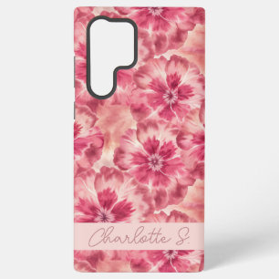 Custom Pink Floral Coquette Samsung Galaxy Case