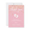 Custom Pink Gold THANK YOU Baby Shower Girl