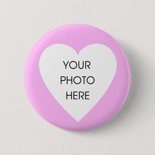 Custom Pink Heart Border ... - Customized 2 Inch Round Button (Front)