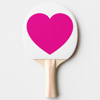 Custom Pink Heart Ping Pong Ball – Romantic Table Ping Pong Paddle