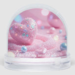💖Custom Pink Heart Snow Globe –Romantic Gift Idea<br><div class="desc">Celebrate love, joy, and all things magical with this Pink Sparkle Heart Dome Snow Globe 💗, designed to bring a touch of dreamlike charm to your home or gift-giving moments. Made with durable acrylic and filled with soft pink glitter and pastel orbs, this globe features a customizable double-sided photo insert...</div>