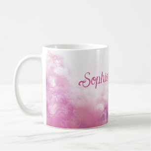Custom Pink ink marble design Coffee Mug