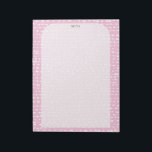 CUSTOM Pink Inky Dots TO-DO List Shopping Note<br><div class="desc">Make your shopping lists in style with this customizable grocery shopping,  meal planning or to-do list notepad. Customize or add text to suit your needs. Add lines if you like. Check my shop for more sizes and styles!</div>