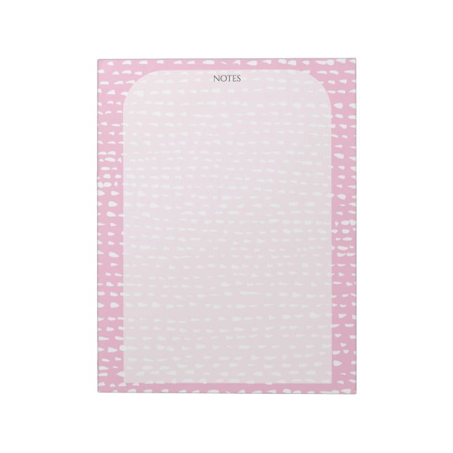 CUSTOM Pink Inky Dots TO-DO List Shopping Note (Rotated)