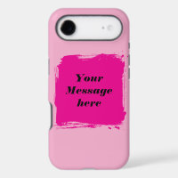 Custom Pink Message Phone Case – Personalized Text