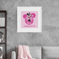 Custom Pink Minnie | Mickey Head Icon Poster