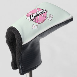 Custom Pink Personalized Golf Clubs Monogram  Golf Head Cover