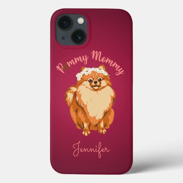 Custom Pink Pommy Mommy Case-Mate iPhone Case (Back)